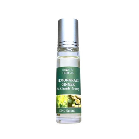 Dầu Sả Chanh Gừng Aroma Lemongrass Ginger - Dầu Nóng Xoa Huyệt Đạo, Giảm Đau, Dễ Ngủ