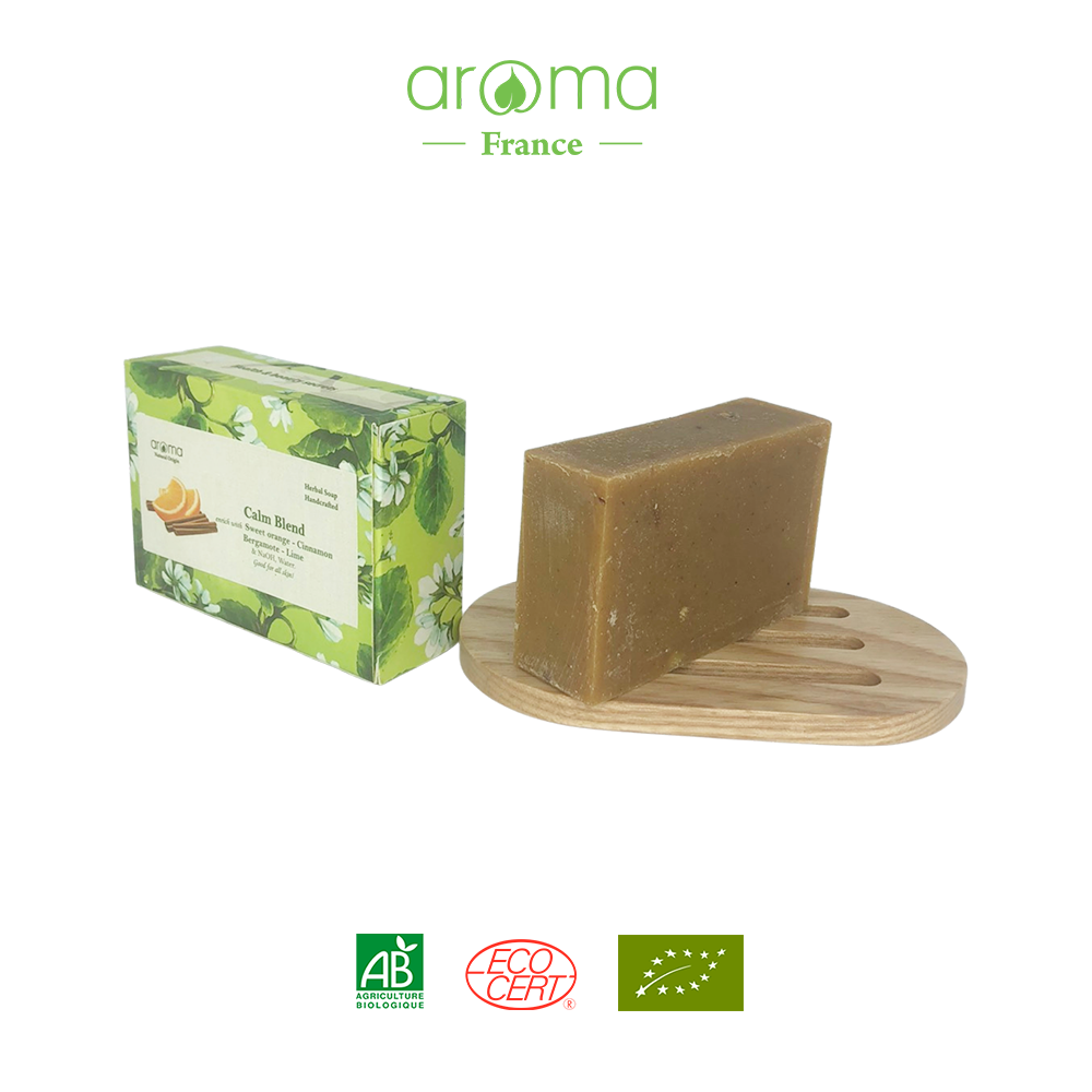 Xà phòng handmade Cam quế - Calm Blend Handcrafted Soap  - Xà phòng thiên nhiên Aroma - Xà phòng thủ công cam quế