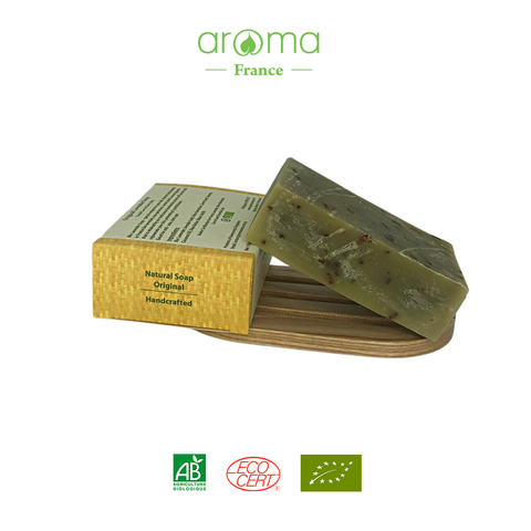 Xà phòng handmade Oải hương & Mù u - Lavender & Tamanu Handcrafted Soap  - Xà phòng thiên nhiên Aroma - Xà phòng thủ công oải hương & mù u