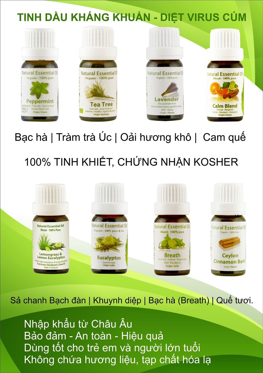 Tinh Dầu Thiên Nhiên Sả Gừng - Cold Essential Oil - tinh dầu xông nhà, tinh dầu thơm nhà