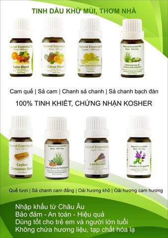 Tinh Dầu Thiên Nhiên Sả Gừng - Cold Essential Oil - tinh dầu xông nhà, tinh dầu thơm nhà