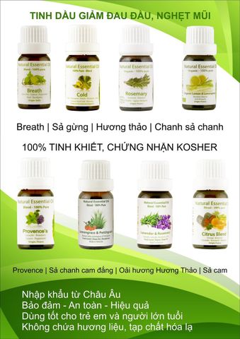 Tinh Dầu Thiên Nhiên Sả Gừng - Cold Essential Oil - tinh dầu xông nhà, tinh dầu thơm nhà