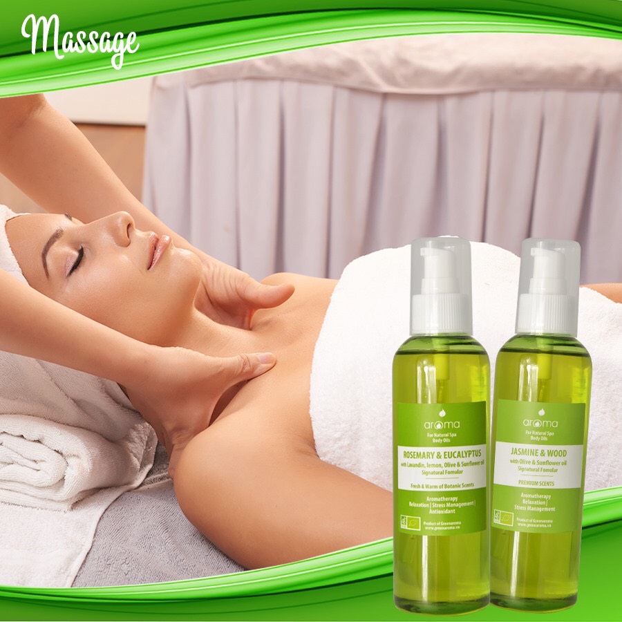 Tinh dầu massage body Hương thảo & Khuynh diệp - Rosemary & Eucalyptus Body Oil