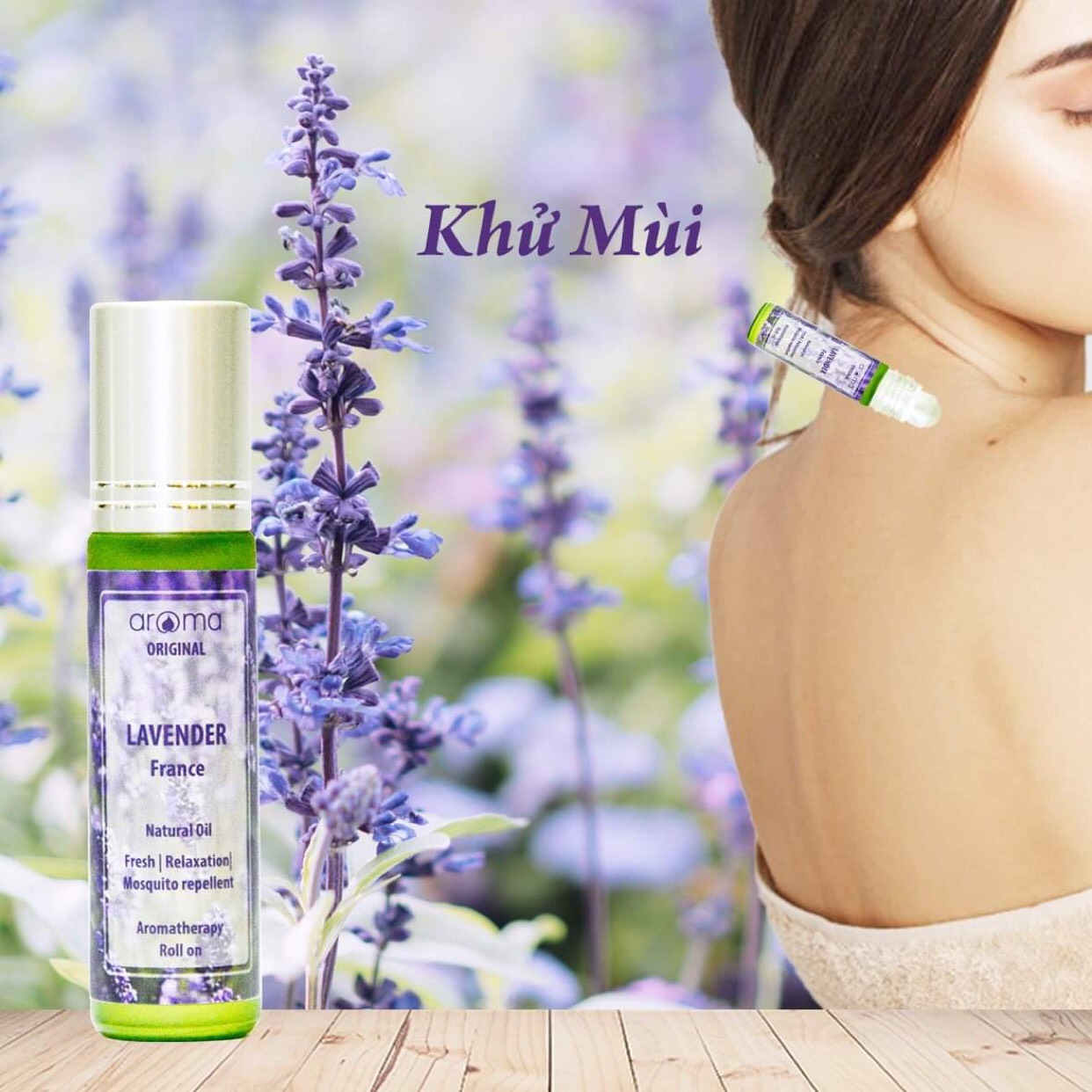 Tinh Dầu Hữu Cơ Oải Hương Tươi - Eco True Lavender Essential Oil - tinh dầu xông nhà, tinh dầu thơm nhà