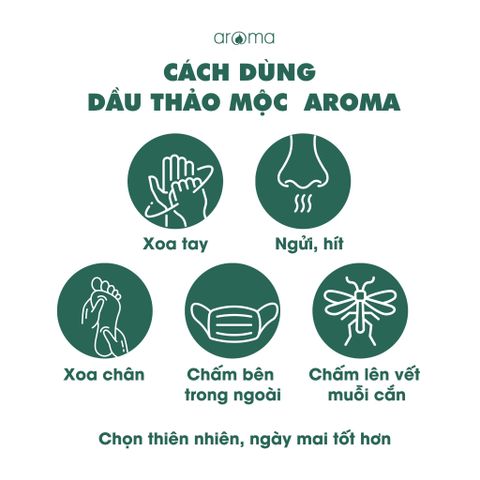 Dầu Sả Chanh Gừng Aroma Lemongrass Ginger - Dầu Nóng Xoa Huyệt Đạo, Giảm Đau, Dễ Ngủ