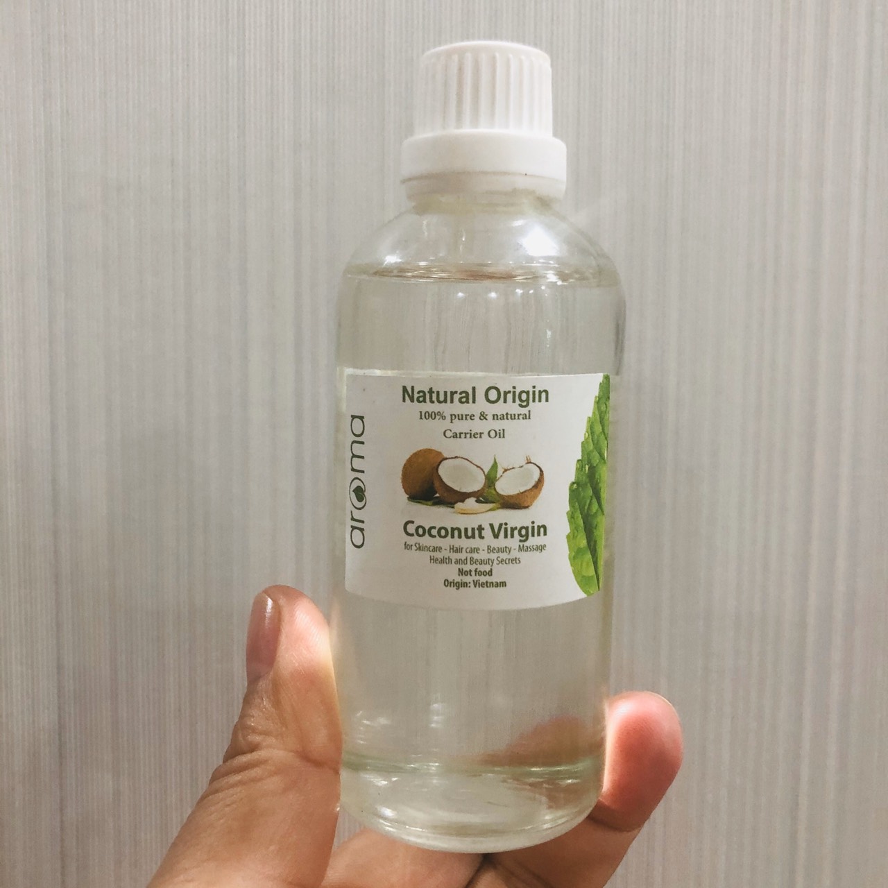 Tinh dầu Dừa thiên nhiên - Coconut Virgin Extra Oil - Tinh khiết ép lạnh không tẩy trắng - Tinh dầu dừa dành cho làm đẹp, tẩy trang, dầu massage mặt làm giảm mụn cám, dưỡng tóc, dưỡng mi.