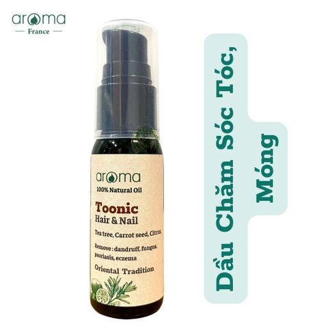 DẦU THIÊN NHIÊN TRỊ GÀU, NẤM DA ĐẦU, VẢY NẾN, CHÀM, NẤM MÓNG HIỆU QUẢ AN TOÀN TOONIC AROMA