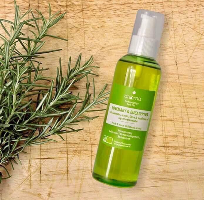 Tinh dầu massage body Oải hương & Hương thảo - Lavender & Rosemary Body Oil Spa