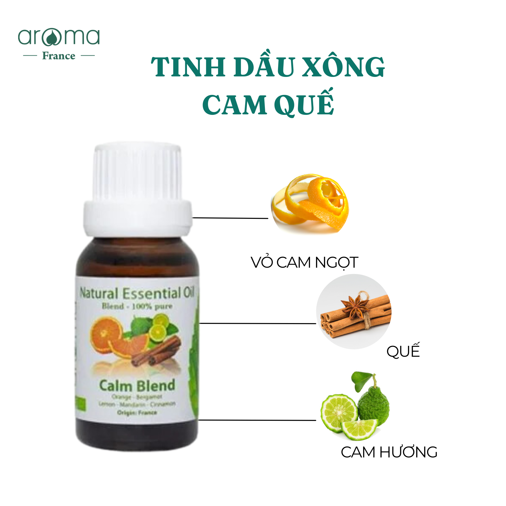 Tinh Dầu Cam Quế Nguyên Chất – Xua Tan Căng Thẳng, Ổn Định Cảm Xúc Tự Nhiên​​​​​​​