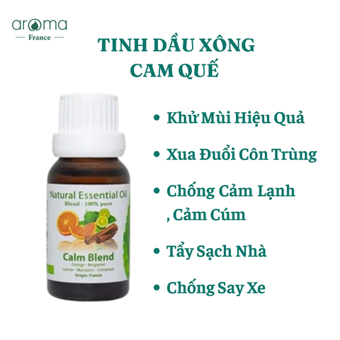 Tinh Dầu Cam Quế Nguyên Chất – Xua Tan Căng Thẳng, Ổn Định Cảm Xúc Tự Nhiên​​​​​​​
