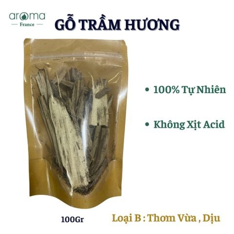 Gỗ trầm hương tự nhiên xông nhà, xông khai trương, xông lễ linh thiêng, xông xe,  thiền, uống trà - loại B