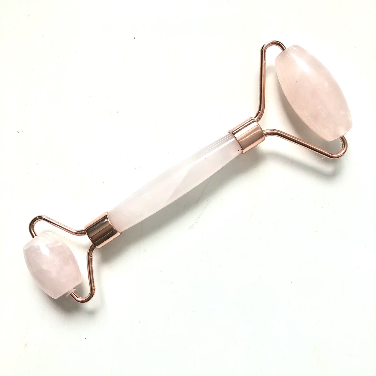 Thanh lăn Guasha massage  chất liệu đá thạch anh hồng tự nhiên - Lưu thông tuần hoàn - Lăn đá lạnh - Massage đá lạnh