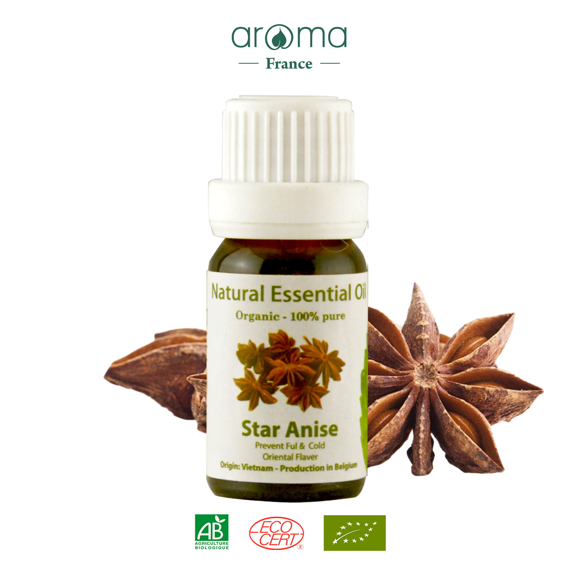 Tinh Dầu Thiên Nhiên Hoa Hồi - Star Anise Essential Oil - tinh dầu xông nhà, tinh dầu thơm nhà