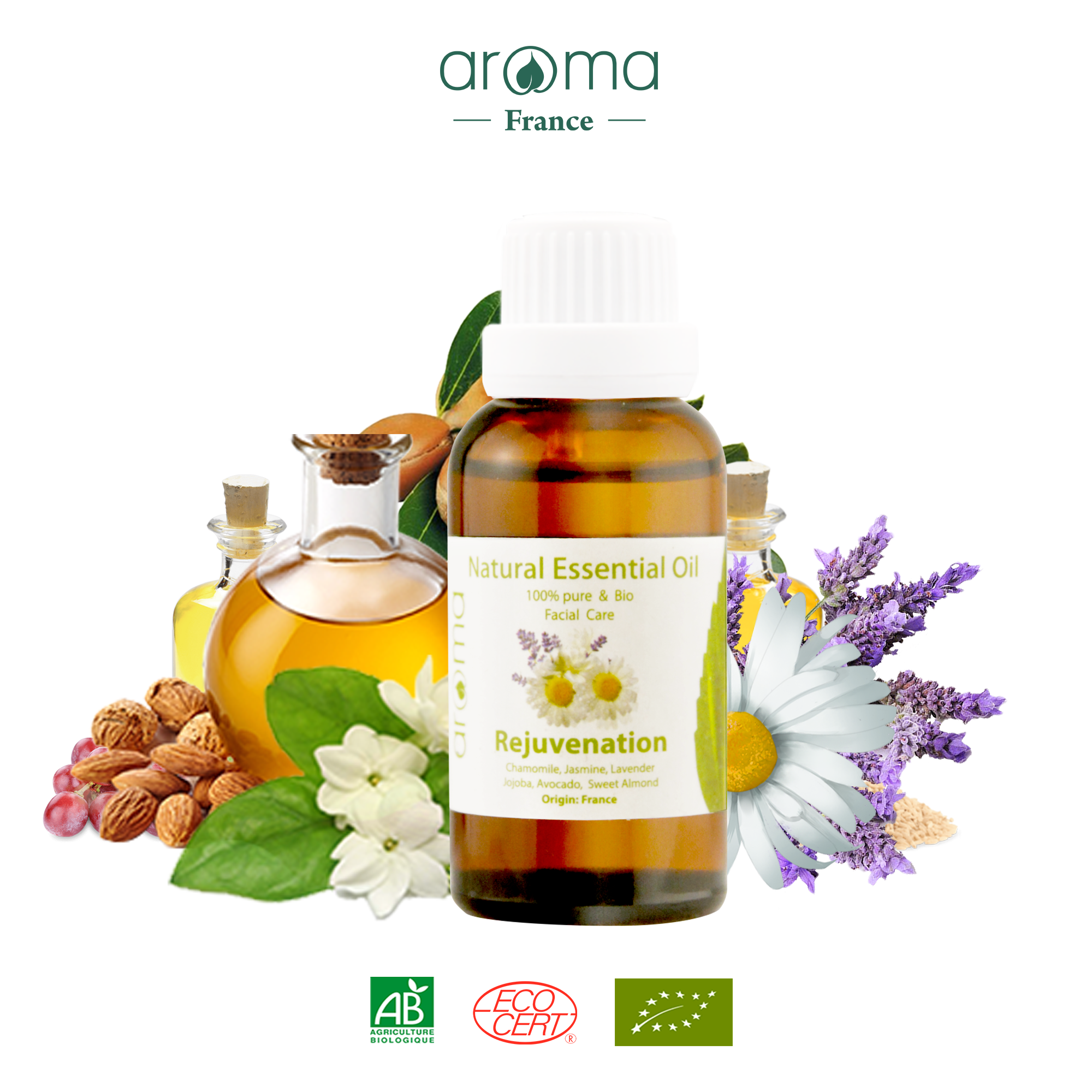 Tinh dầu massage mặt Cúc La Mã - Chamomile Facial Oil - Dầu dưỡng da mặt - Dầu chống nhăn - Dầu sáng da