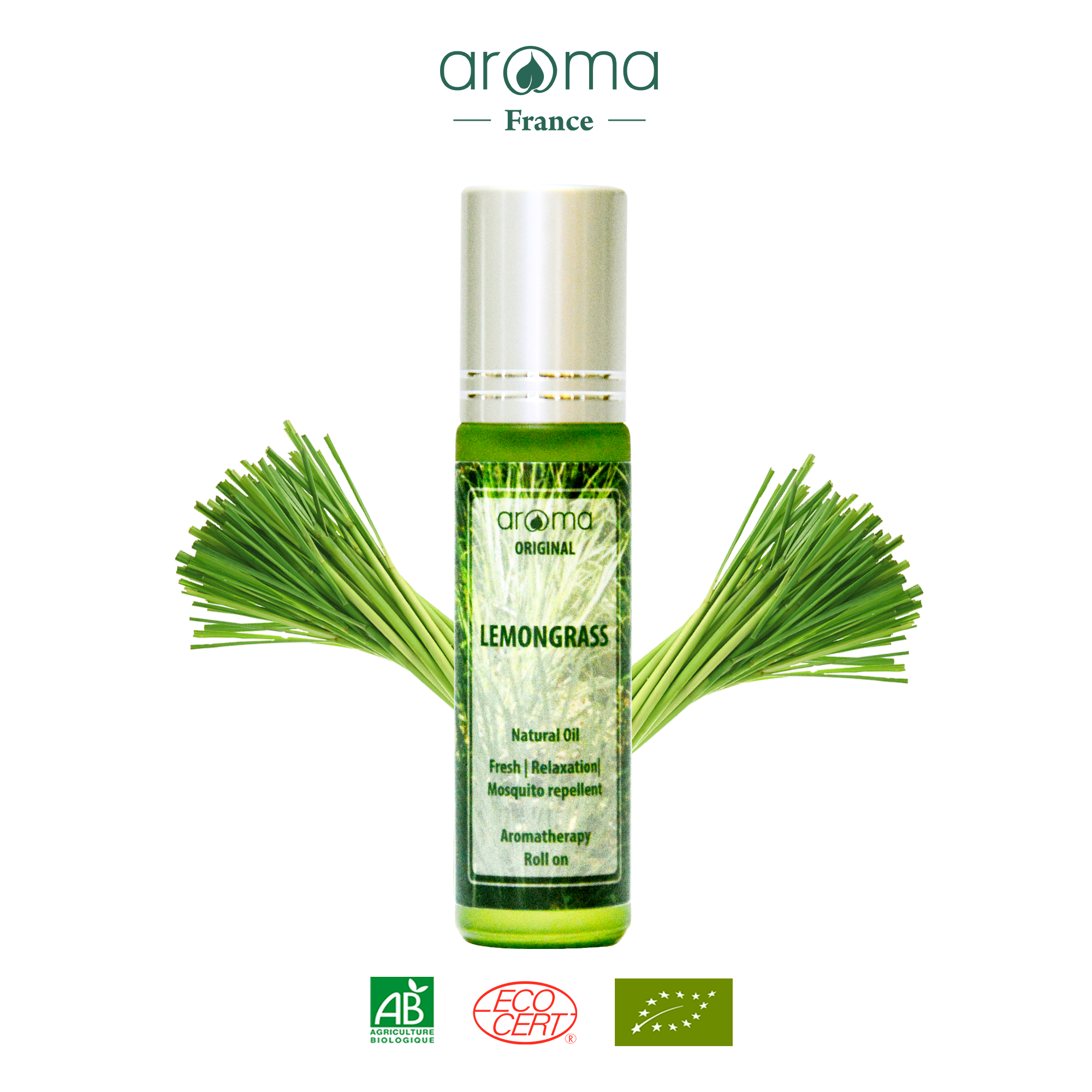 Dầu Sả Chanh Aroma Lemongrass - Dầu Xoa Hít Ngửi Giảm Đau, Thư Giãn Tinh Thần