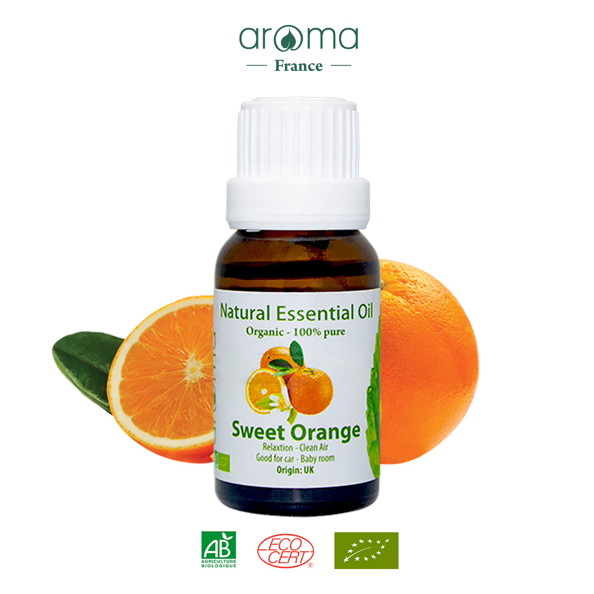 Tinh Dầu Thiên Nhiên Cam Ngọt - Sweet Orange Essential Oil - tinh dầu xông nhà, tinh dầu thơm nhà