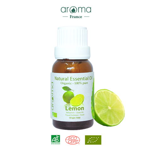 Tinh Dầu Chanh Aroma Lemon – Tinh Khiết Thiên Nhiên, Khử Mùi, Chống Mệt Mỏi và Làm Sạch Không Gian