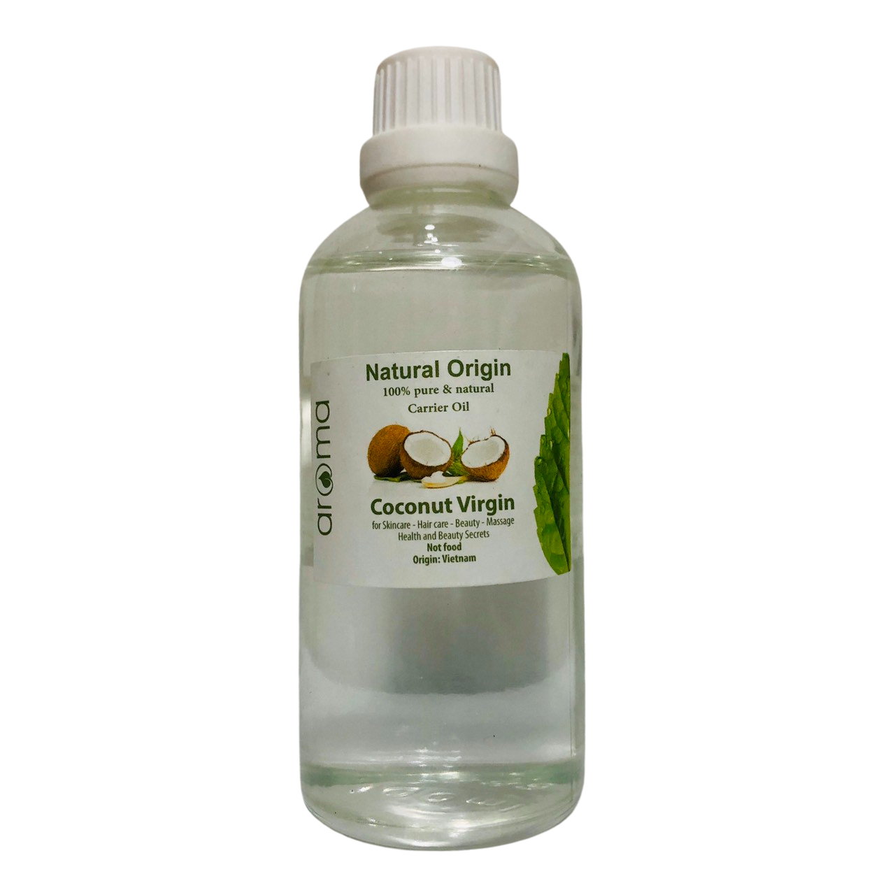 Tinh dầu Dừa thiên nhiên - Coconut Virgin Extra Oil - Tinh khiết ép lạnh không tẩy trắng - Tinh dầu dừa dành cho làm đẹp, tẩy trang, dầu massage mặt làm giảm mụn cám, dưỡng tóc, dưỡng mi.