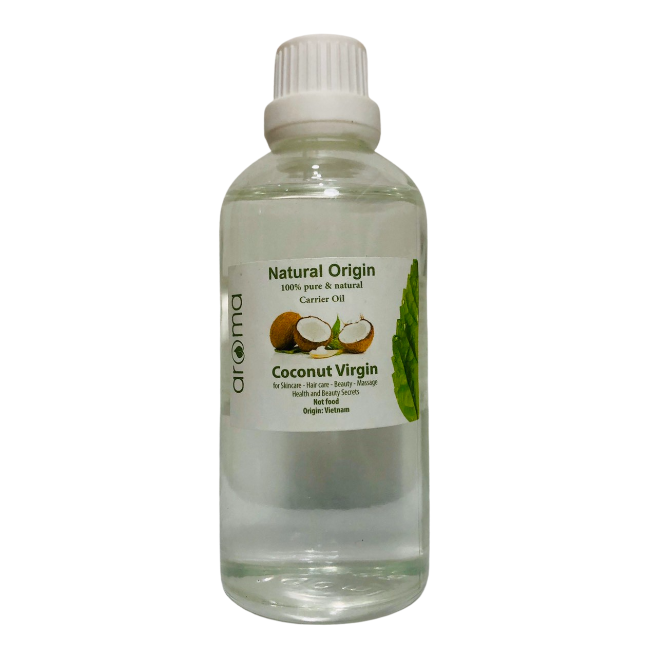 Tinh dầu Dừa thiên nhiên - Coconut Virgin Extra Oil - Tinh khiết ép lạnh không tẩy trắng - Tinh dầu dừa dành cho làm đẹp, tẩy trang, dầu massage mặt làm giảm mụn cám, dưỡng tóc, dưỡng mi.