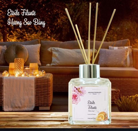 Tinh chất Tỏa hương - Nước hoa thơm phòng Tre & Dưa Lưới - chai Vuông 100ml - Nước hoa tạo hương thơm - Khử mùi