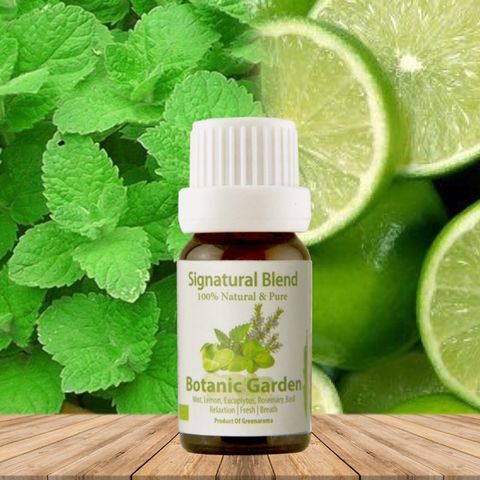 Tinh Dầu Chanh Bạc Hà Aroma Lemon Peppermint Botanic Garden – Tinh Khiết Thiên Nhiên, Khử Mùi Mạnh và Thư Giãn