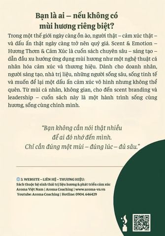 SÁCH  Scent & Emotion – Hương Thơm & Cảm Xúc - Nghệ thuật tạo dấu ấn mùi riêng biệt cho Cá nhân, Doanh nhân & Thương hiệu cảm xúc