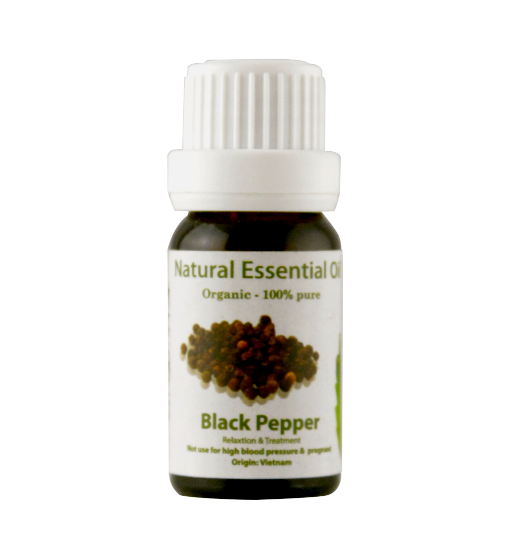 Tinh Dầu Thiên Nhiên Tiêu Đen - Black Pepper Essential Oil - tinh dầu xông nhà, tinh dầu thơm nhà