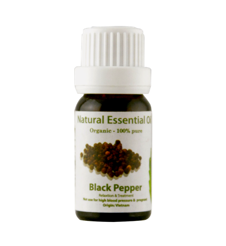 Tinh Dầu Thiên Nhiên Tiêu Đen - Black Pepper Essential Oil - tinh dầu xông nhà, tinh dầu thơm nhà