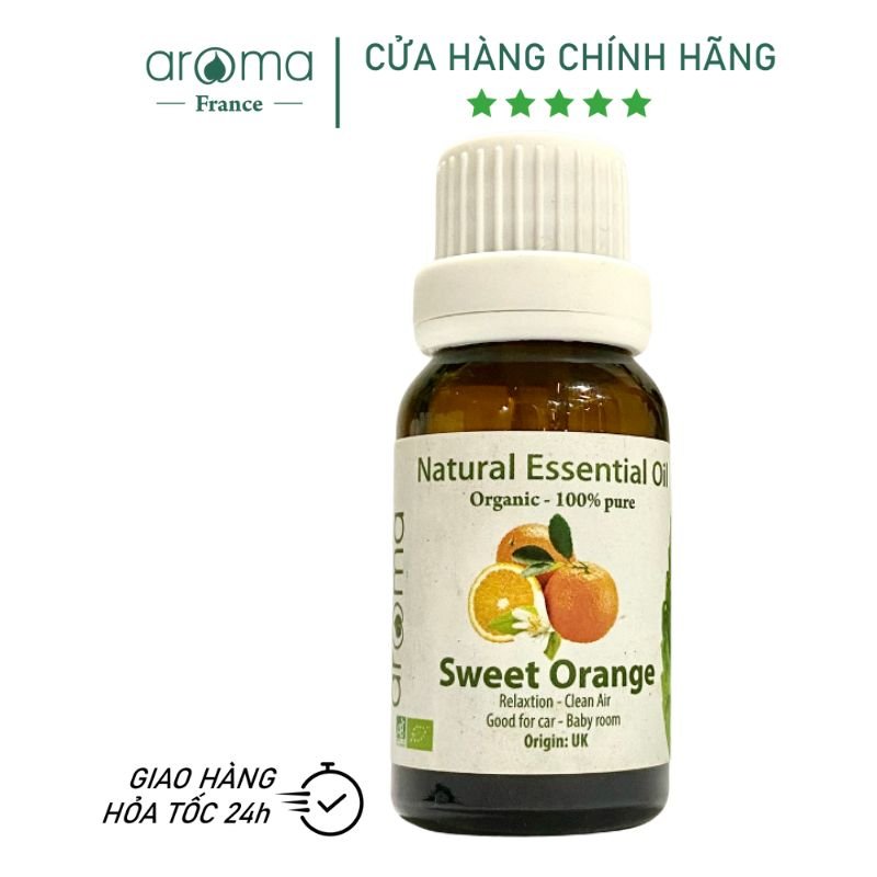 Tinh Dầu Thiên Nhiên Cam Ngọt - Sweet Orange Essential Oil - tinh dầu xông nhà, tinh dầu thơm nhà