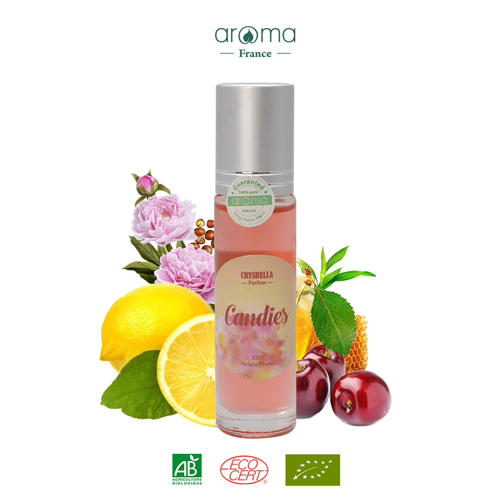Nước hoa thiên nhiên Rượu, chanh vàng , Hoa mẫu đơn, cherry - Candies perfume