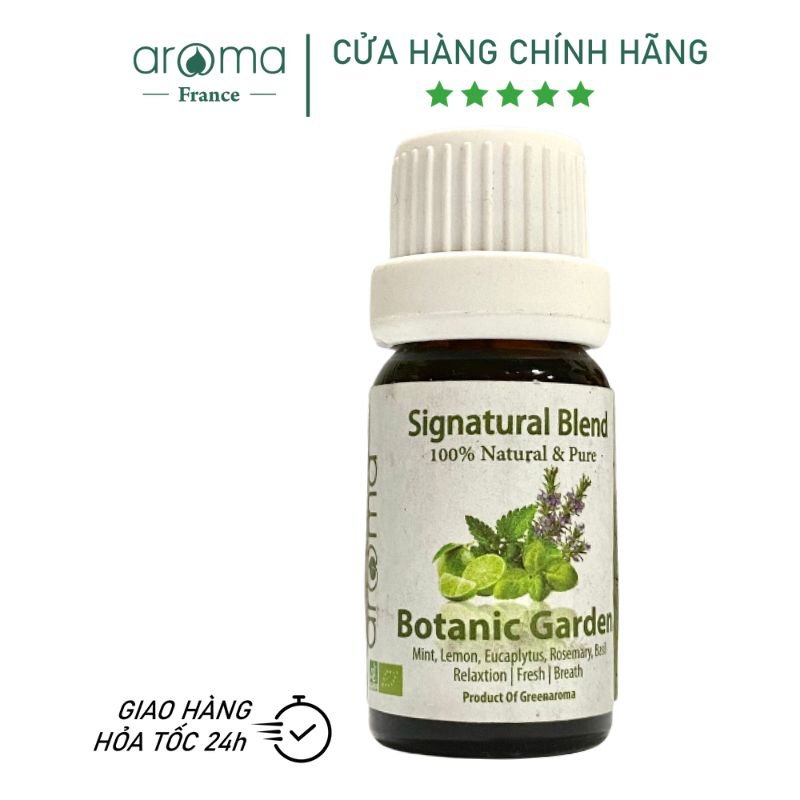 Tinh Dầu Chanh Bạc Hà Aroma Lemon Peppermint Botanic Garden – Tinh Khiết Thiên Nhiên, Khử Mùi Mạnh và Thư Giãn