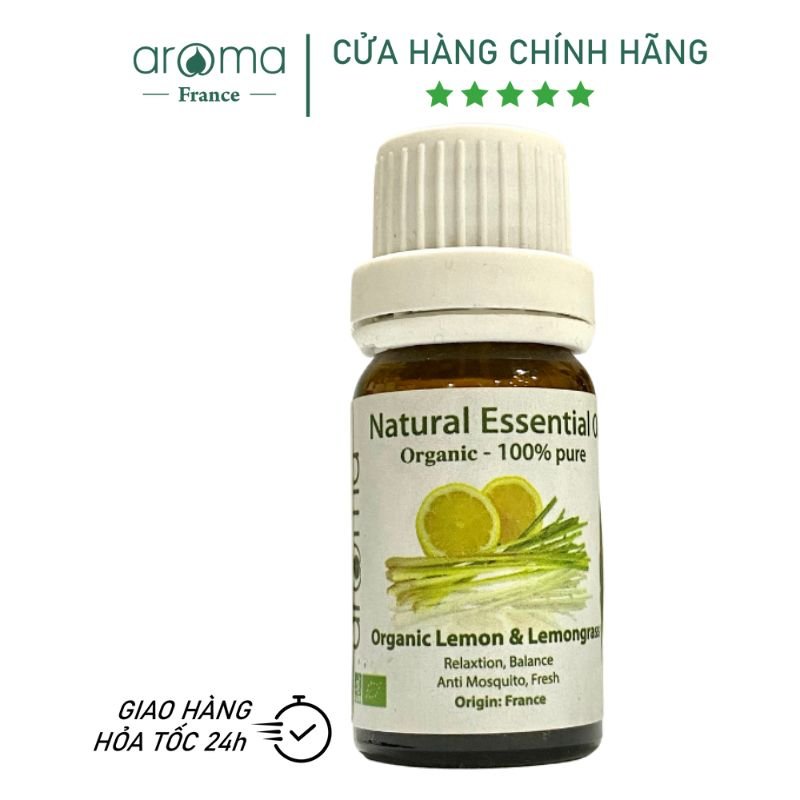 Tinh Dầu Thiên Nhiên Chanh và Sả Chanh - Lemon & Lemongrass Essential Oil - tinh dầu xông nhà, tinh dầu thơm nhà