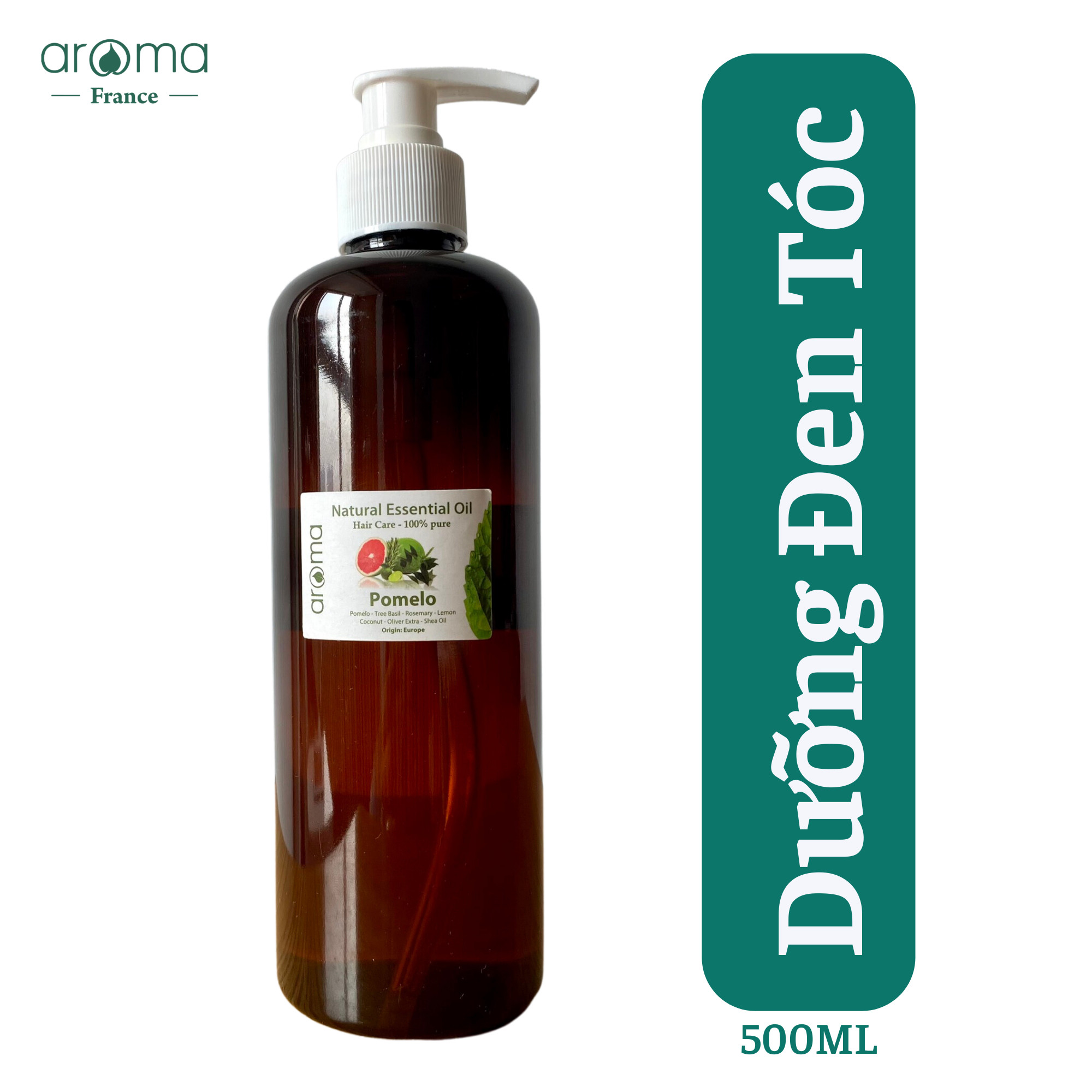 Dầu dưỡng chống rụng tóc, kích thích mọc tóc, chống bạc tóc Vỏ bưởi  Pomelo Hair Oil 500ml dành cho Salon tóc cao cấp