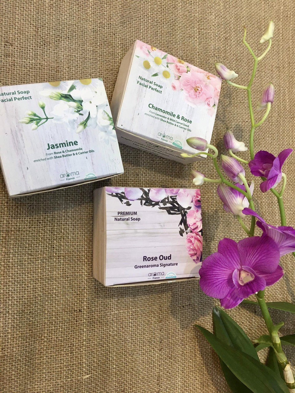 Xà phòng handmade Cao cấp Oải hương Pháp & Hồng - Spike Lavender & Rose Handcrafted Soap  - Xà phòng thiên nhiên Aroma - Xà phòng thủ công oải hương Pháp & hồng