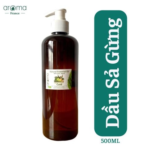 Dầu massage Sả Gừng thư giãn dễ ngủ, lưu thông oxy - 500ml