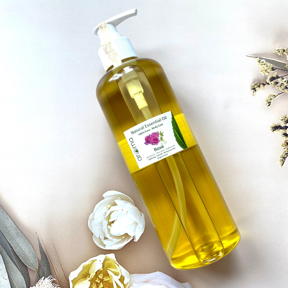 Dầu Massage Hoa Hồng 100% Thiên Nhiên – Bí Quyết Cho Làn Da Mịn Màng Và Tinh Thần Thư Thái