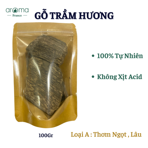 Gỗ trầm hương tự nhiên xông nhà, xông khai trương, xông lễ linh thiêng, xông xe,  thiền, uống trà - loại B