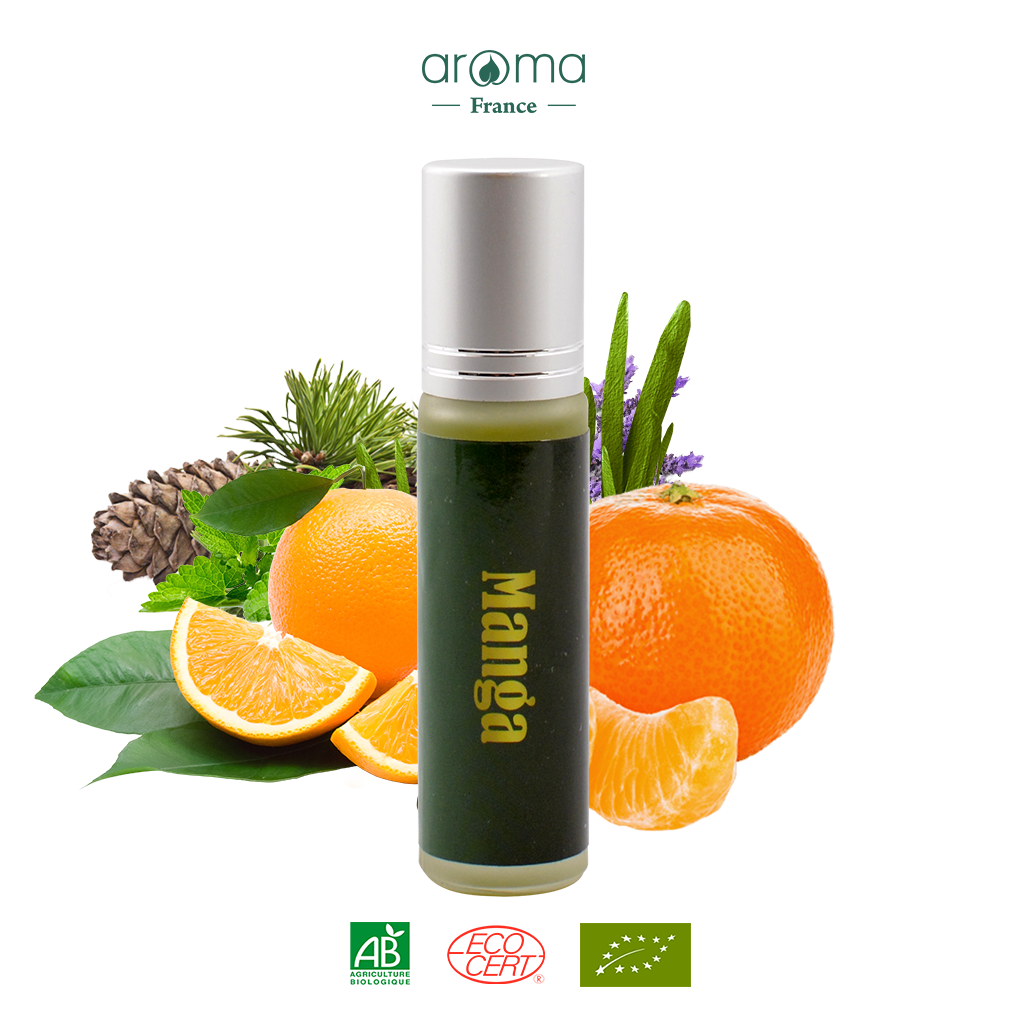 Nước hoa thiên nhiên Tinh dầu lá chanh, Quả cam, Quả quýt hồng - unisex Manga perfume