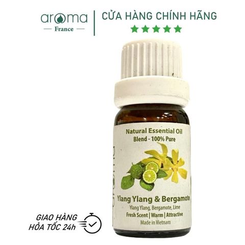 Tinh Dầu Ngọc Lan Tây Cam Hương Aroma Ylang Ylang Bergamot – Thư Giãn, Cải Thiện Giấc Ngủ và Làm Sạch Không Gian