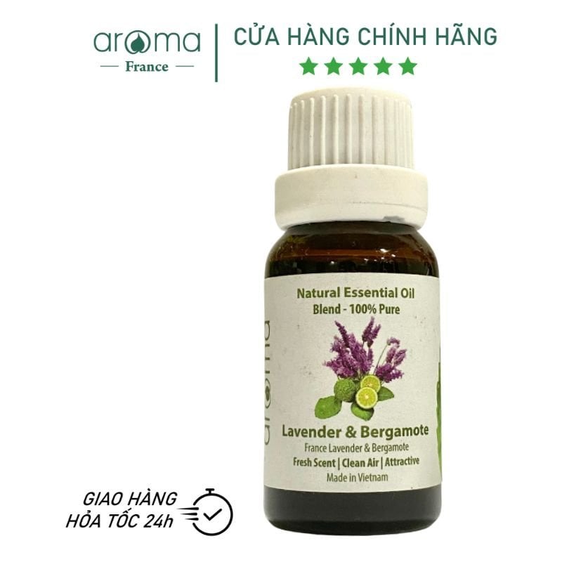 Tinh Dầu Thiên Nhiên Oải Hương & Cam Hương - Lavender & Bergamote Essential Oil - Tinh dầu oải hương - Tinh dầu cam, tinh dầu xông nhà, tinh dầu thơm nhà