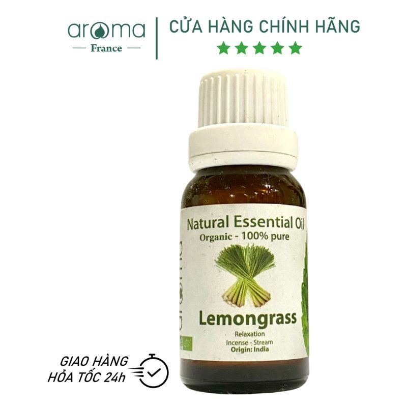 Tinh Dầu Thiên Nhiên Sả Chanh Tây Ấn - Lemongrass Essential OIl - Tinh dầu sả chanh, tinh dầu xông nhà, tinh dầu thơm nhà