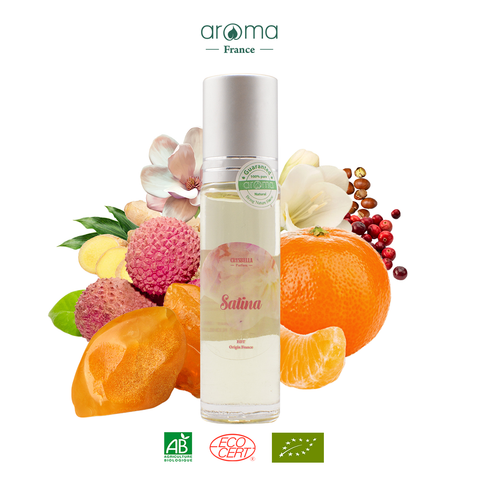 Nước hoa thiên nhiên Quả vải, Hoa lan Nam Phi , Hoa mộc lan, Gừng, Quả quýt hồng, Tiêu - Satina perfume