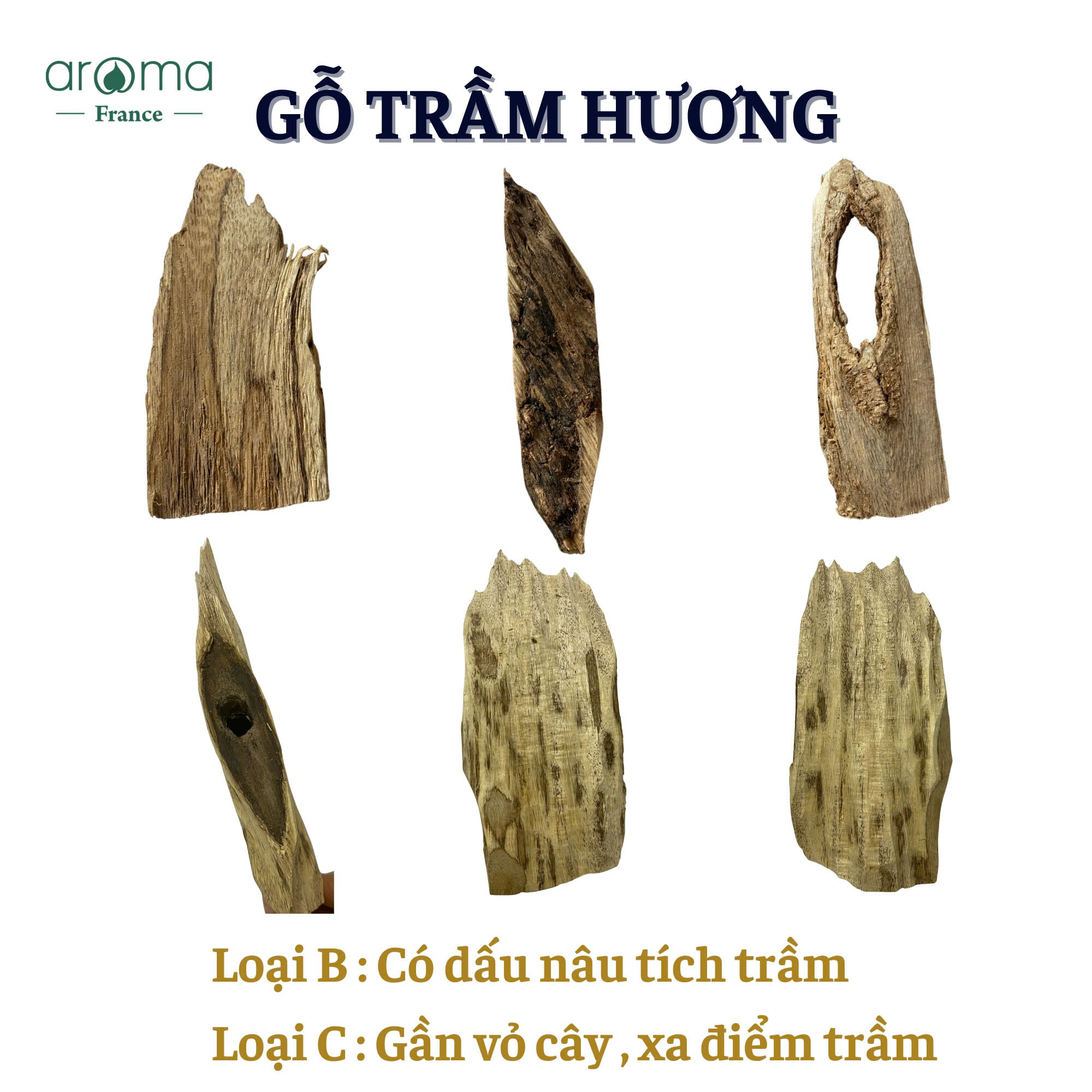 Gỗ trầm hương Aroma tự nhiên thơm ngọt ngào - Trầm tốc