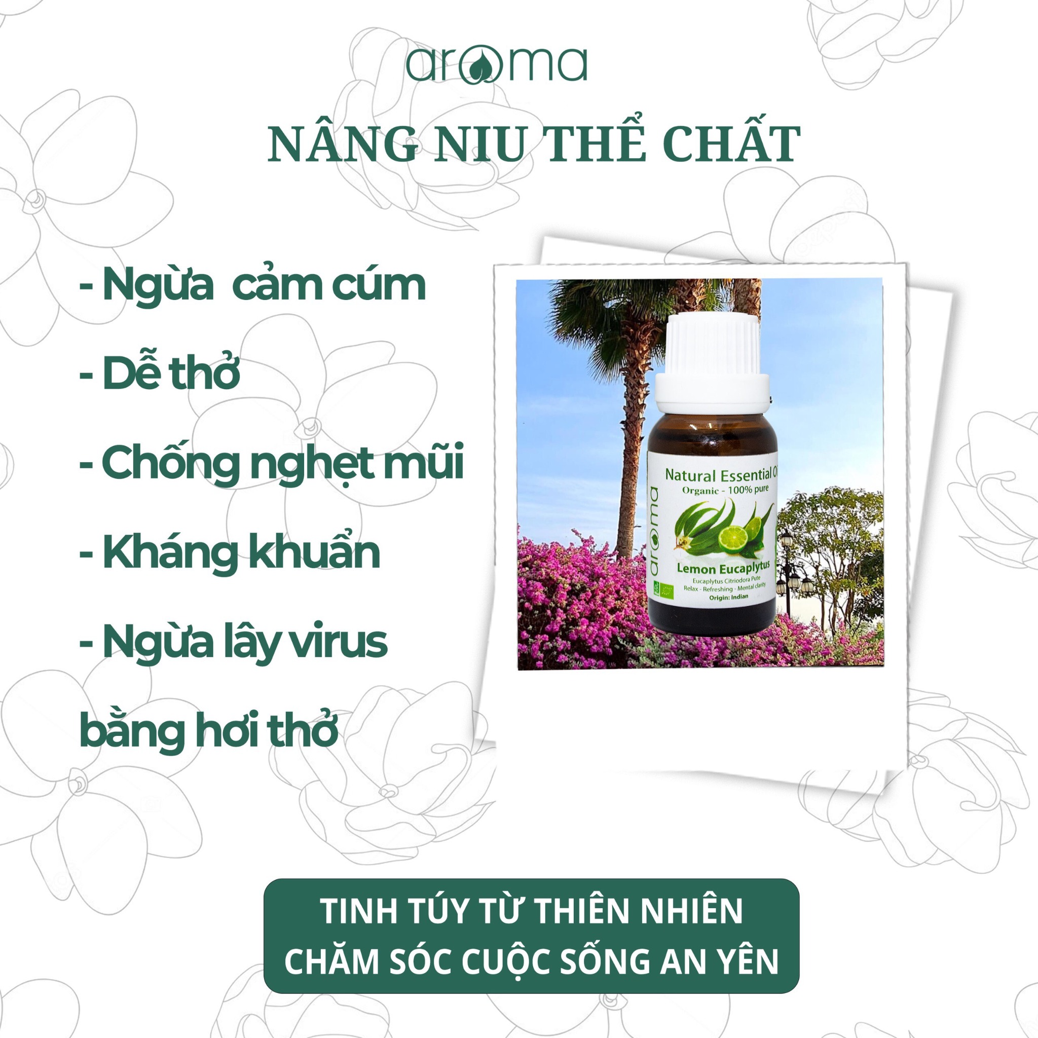 Tinh Dầu Thiên Nhiên Chanh & Bạc Hà - Botanic Garden Essential Oil - Tinh dầu chanh - Tinh dầu bạc hà, tinh dầu xông nhà, tinh dầu thơm nhà