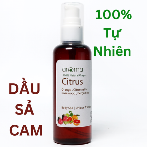 Dầu Massage Sả Cam Aroma 100% Thiên Nhiên – Tinh Hoa Thư Giãn & Chữa Lành