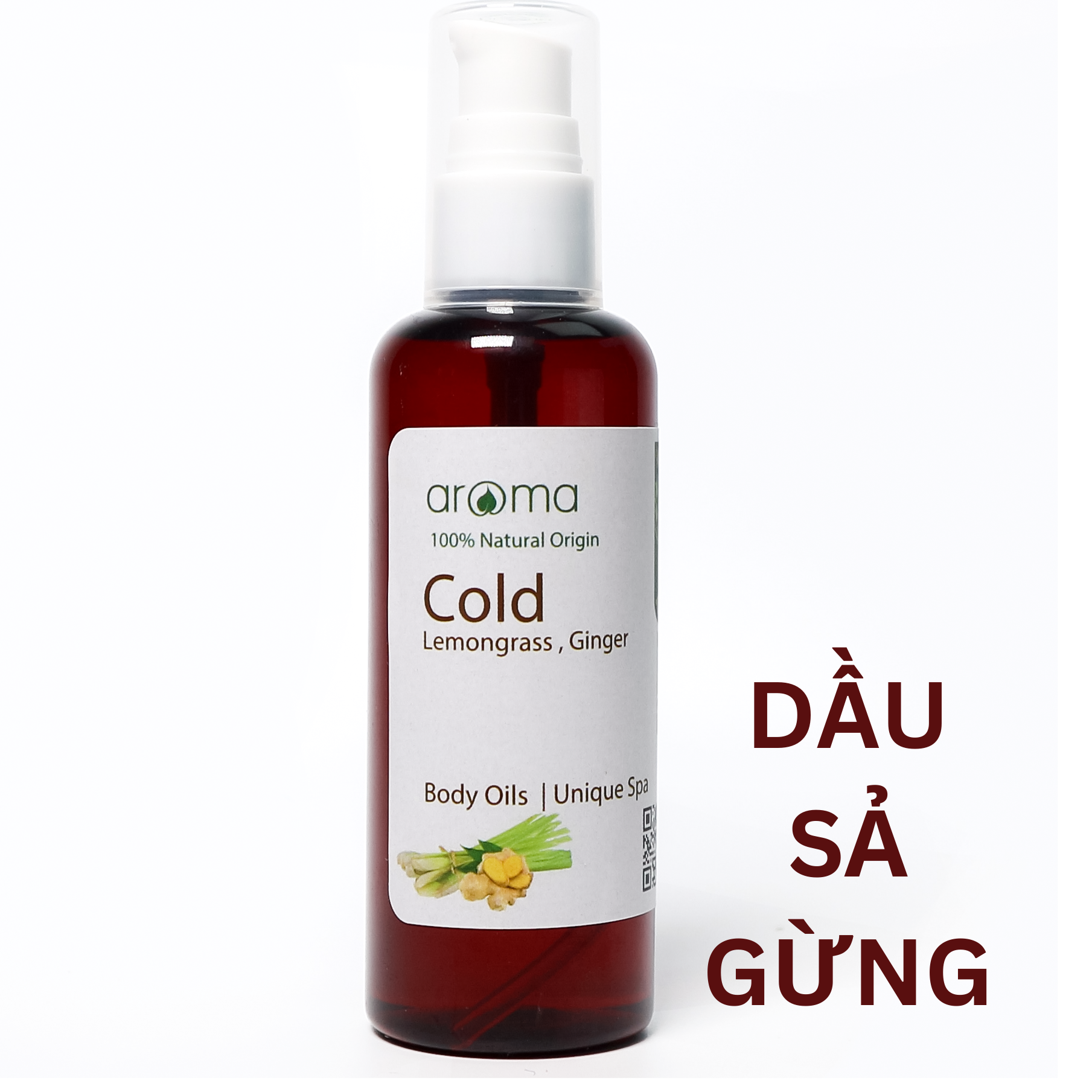 Dầu Massage Sả Gừng Nguyên Chất Aroma – Liệu Pháp Giảm Stress & Mỏi Cơ