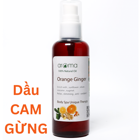 “AromaCamGung+ – Dầu Massage Cam Gừng Thiên Nhiên: Liệu Pháp Thư Giãn & Phục Hồi Toàn Diện