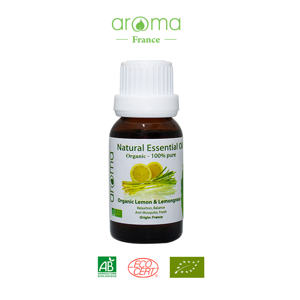 Tinh Dầu Chanh và Sả Chanh Aroma Lemon & Lemongrass - Tinh Khiết Từ Thiên Nhiên