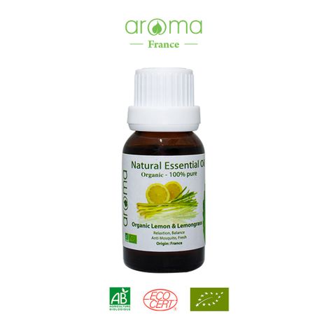 Tinh Dầu Chanh và Sả Chanh Aroma Lemon & Lemongrass - Tinh Khiết Từ Thiên Nhiên