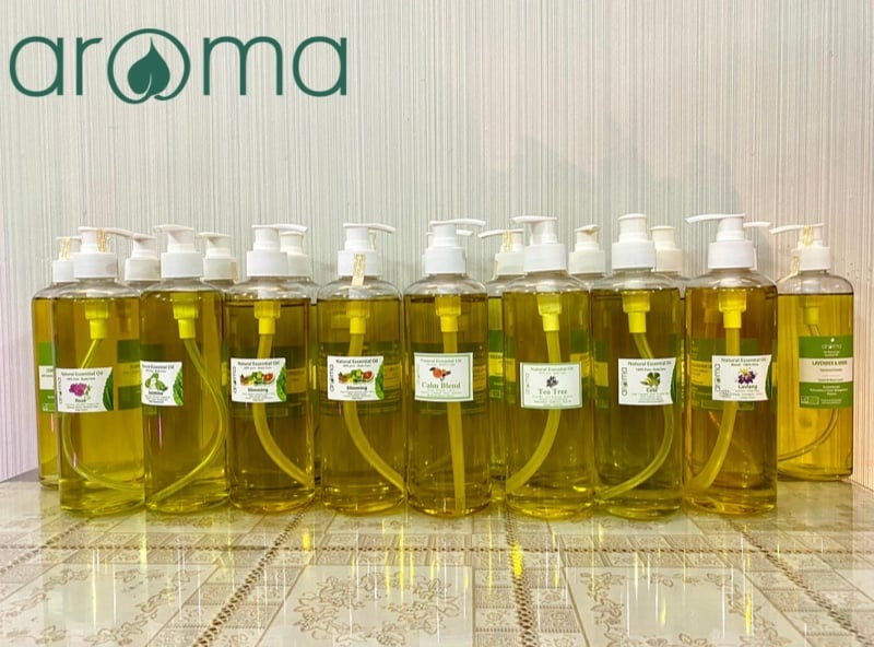 Dầu massage body, dầu massage toàn thân, dầu massage dành cho đàn ông, dầu massage làm ấm Tràm Trà - tea tree oil- 500ml